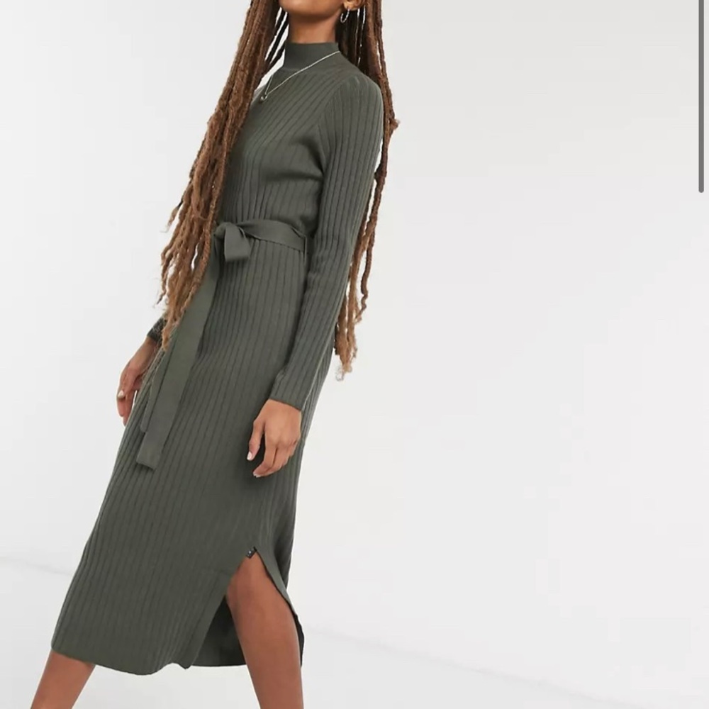 ASOS Tie Front Midi Dress